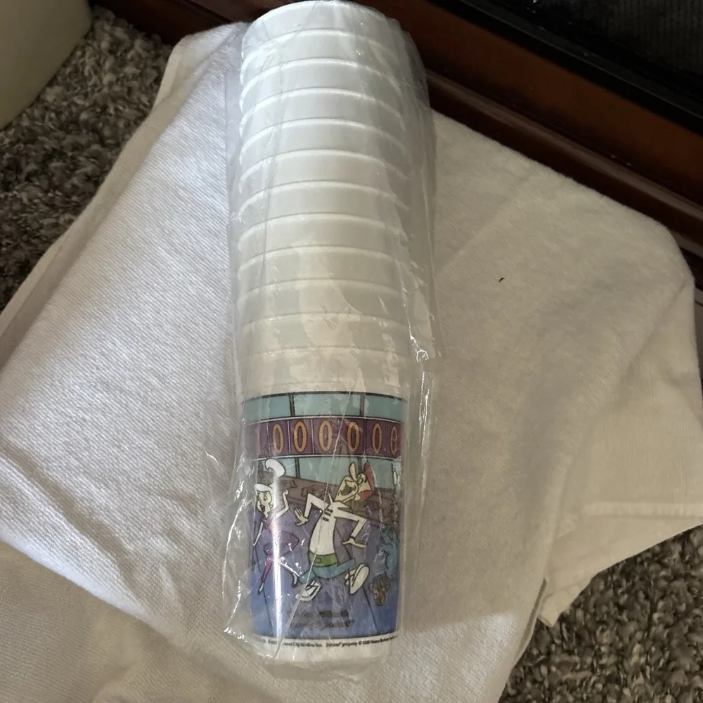 1990 Lot 12 Of JETSON'S THE MOVIE Wendy's Collector Plastic Cups Astro George